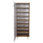 Παπουτσοθηκη-Ντουλαπι Alvaro HM8954.12 Μελαμινη Sonama-Stone Texture 50χ38χ135yεκ. - Image 5