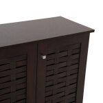 Παπουτσοθηκη-Ντουλαπι Prody HM9610.01 Μελαμινη Wenge 3 Πορτες 115x34x89υεκ. - Image 9