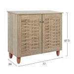 Παπουτσοθηκη-Ντουλαπι Cassiope HM2208.02 Μελαμινη Sonama 77χ34χ67.5υεκ. - Image 2