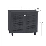 Παπουτσοθηκη-Ντουλαπι Ξυλινη Cassiope HM2208.10 Γκρι 77χ34χ67.5εκ. - Image 2