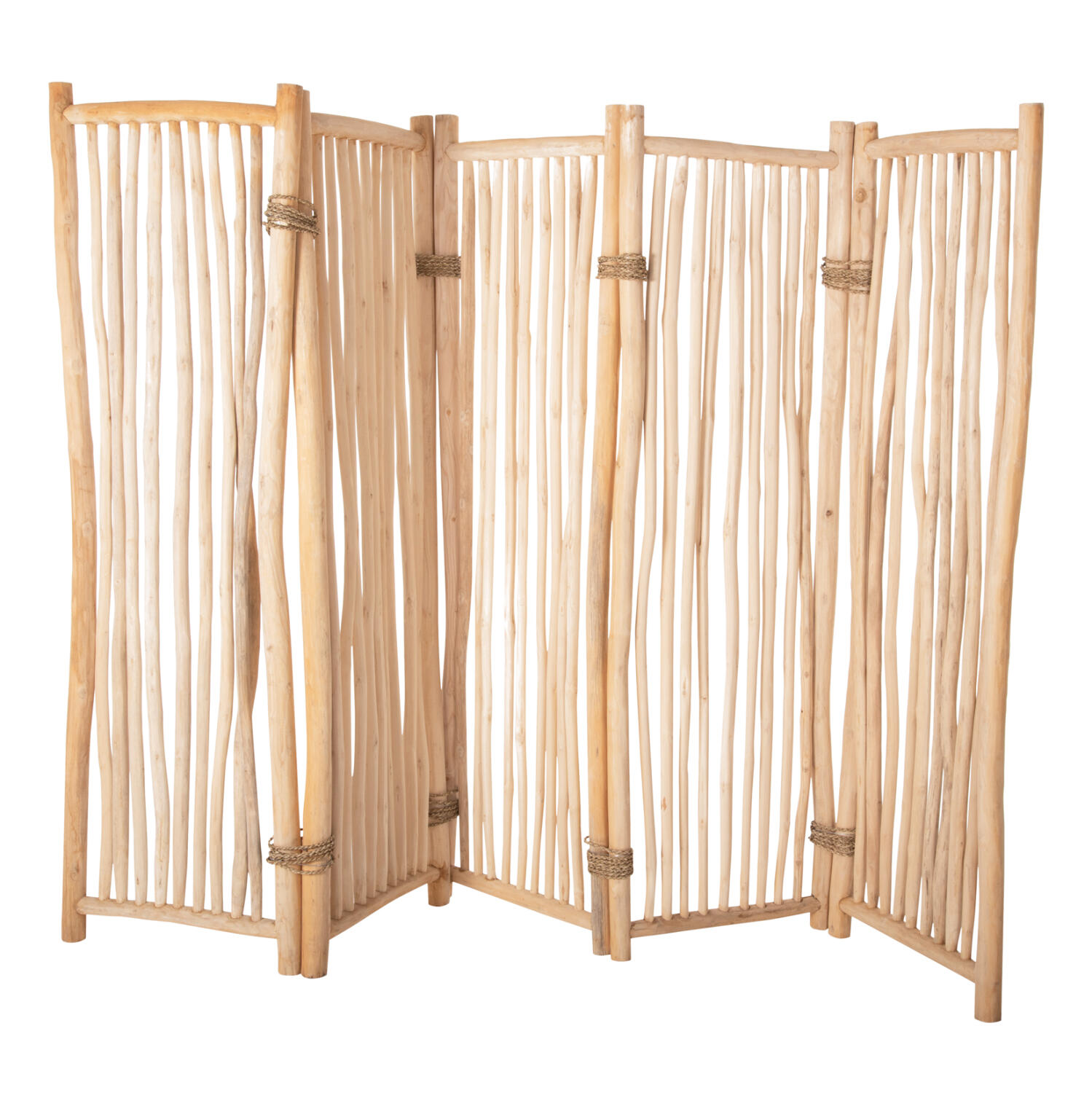 paraban-me-5fylla-fb94320-kladia-teak-se Παραβαν Με 5φυλλα Zendor HM4320 Κλαδια Τεακ Σε Φυσικο 216-275x180yεκ. - Image 1
