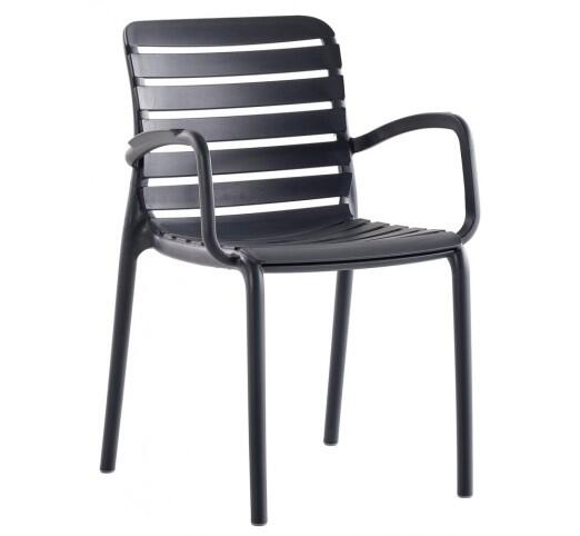 parma-polythrona-polypropylene-45602-117321 Parma Πολυθρόνα polypropylene Ανθρακί - Image 1