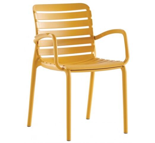 parma-polythrona-polypropylene-45602-117323 Parma Πολυθρόνα Πολυπροπυλενίου Mustard - Image 1