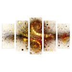 Πενταπτυχος Πινακας MDF Explosion HM7206.07 100x60x0,3 Εκ.