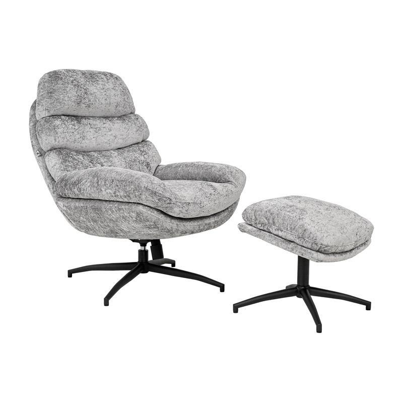 peristrefoneni-polythrona-fylliana-fl2525-me-metallika-podia-kai-ypopodio-gkri-anoichto-93x78x99ek1784112603 Περιστρεφομενη Πολυθρονα Fylliana FL2525 Με Μεταλλικα Ποδια Και Υποποδιο Γκρι Ανοιχτο 93x78x99εκ - Image 1