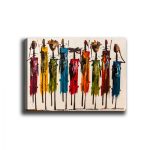 Πινακας Καμβας Colorful African Art HM7197.02 100x3x70 Εκ. - Image 3