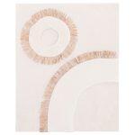 Πινακας Ορθογωνιος Σειρα Santorini HM4534 MDF Υπολευκο Χρωμα-Διακοσμηση Μπεζ 48x4,5(πάχος)x60υεκ.