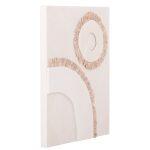 Πινακας Ορθογωνιος Σειρα Santorini HM4534 MDF Υπολευκο Χρωμα-Διακοσμηση Μπεζ 48x4,5(πάχος)x60υεκ. - Image 3