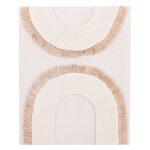 Πινακας Ορθογωνιος Σειρα Santorini HM4535 MDF Υπολευκο Χρωμα-Διακοσμηση Μπεζ 48x4,5(πάχος)x60υεκ.