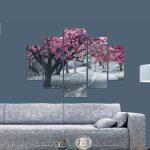 Πινακας Πενταπτυχο MDF Blooming Tree 82χ56x3 HM7207.04 - Image 3