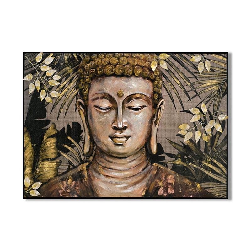 pinakas-se-kamba-me-plastiko-plaisio-fylliana-buddha-122x5x82cm1754042117 Πινακας Σε Καμβα Με Πλαστικο Πλαισιο Fylliana "Buddha" 122x5x82cm - Image 1