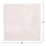 Πινακας Τετραγωνος Σειρα Santorini HM4507 MDF Σε Υπολευκο Χρωμα 80x4(πάχος)x80υεκ. - Image 2