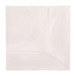 Πινακας Τετραγωνος Σειρα Santorini HM4507 MDF Σε Υπολευκο Χρωμα 80x4(πάχος)x80υεκ.