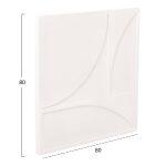 Πινακας Τετραγωνος Σειρα Santorini HM4508 MDF Σε Υπολευκο Χρωμα 80x4(πάχος)x80υεκ. - Image 3