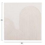 Πινακας Τετραγωνος Σειρα Santorini HM4517 MDF Σε Υπολευκο Χρωμα 80x4,5(πάχος)x80υεκ. - Image 2