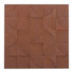 Πινακας Τετραγωνος Σειρα Santorini HM4524 MDF Σε Καφε Χρωμα 80x5(πάχος)x80υεκ.