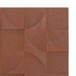 Πινακας Τετραγωνος Σειρα Santorini HM4524 MDF Σε Καφε Χρωμα 80x5(πάχος)x80υεκ. - Image 4
