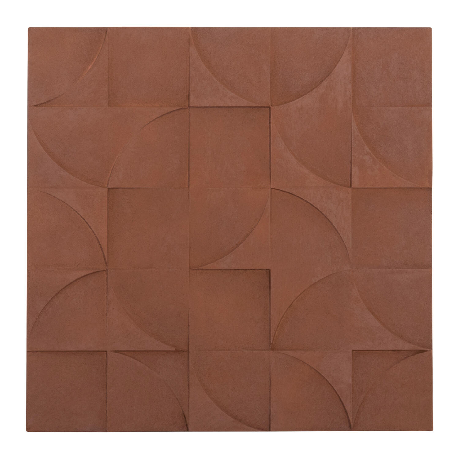 pinakas-tetragonos-fb94524-mdf-se-kafe-c Πινακας Τετραγωνος Σειρα Santorini HM4524 MDF Σε Καφε Χρωμα 80x5(πάχος)x80υεκ. - Image 1