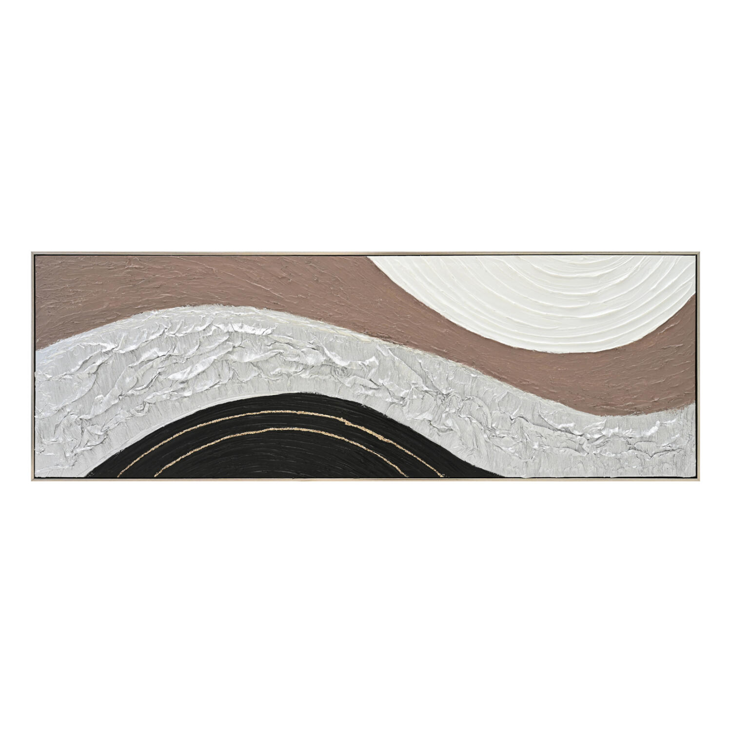pinakas-toichoy-abstract-fb9455202-me-ko Πινακας Τοιχου Abstract HM4552.02 Με Κορνιζα Μπεζ-Καμβας-Χειροποιητος 152x4.5x52υεκ. - Image 1