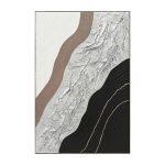 Πινακας Τοιχου Abstract HM4553.02 Με Κορνιζα Μπεζ-Καμβας-Χειροποιητος 82x4.5x122υεκ