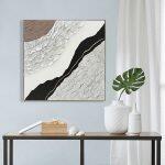 Πινακας Τοιχου Abstract (Τετραγωνος) HM4553.01 Με Κορνιζα Μπεζ-Καμβας 82x4.5x82υεκ - Image 3