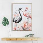 Πινακας Toixoy Flamingos HM4562 Με Κορνιζα Μπεζ-Καμβας Εκτυπωση 52,5x2,8x72,5υεκ. - Image 3