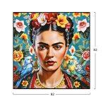 Πινακας Toixoy Parrots HM4567 Με Κορνιζα Μαυρη-Καμβας Εκτυπωση 82x4,5x82υεκ. - Image 2