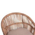 Πολυθρονα Αλουμινιου Orin HM6265.02 Λευκη-P.e.rattan Φυσικο-Μπεζ Μαξιλαρια 58x61x75υ - Image 7