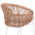 Πολυθρονα Αλουμινιου Orin HM6265.02 Λευκη-P.e.rattan Φυσικο-Μπεζ Μαξιλαρια 58x61x75υ - Image 9