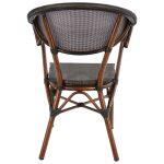 Πολυθρονα Αλουμινιου Clay Bamboo Look Καφε Με Textline HM5025 60,5x59x81υ - Image 6