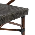 Πολυθρονα Αλουμινιου Clay Bamboo Look Καφε Με Textline HM5025 60,5x59x81υ - Image 7
