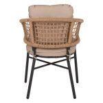 Πολυθρονα Αλουμινιου Dark Grey Επαγγελμ. Rattan Μαξιλαρι Μπεζ HM5863.01 60x56x84 Εκ. - Image 6
