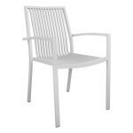 Πολυθρονα Αλουμινιου Bronca HM5130.01 Λευκη 54,2x59x83,5υεκ.