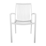 Πολυθρονα Αλουμινιου Bronca HM5130.01 Λευκη 54,2x59x83,5υεκ. - Image 3