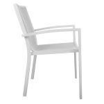 Πολυθρονα Αλουμινιου Bronca HM5130.01 Λευκη 54,2x59x83,5υεκ. - Image 4