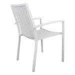 Πολυθρονα Αλουμινιου Bronca HM5130.01 Λευκη 54,2x59x83,5υεκ. - Image 5