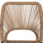 Πολυθρονα Αλουμινιου Nojo HM5771.02 Γκρι Με P.e.twist Rattan Μπεζ 55x63x82y Εκ. - Image 7