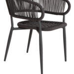Πολυθρονα Αλουμινιου Eulo HM5783.21 Γκρι-Twisted Rattan Γκρι 57x63x77υεκ. - Image 9
