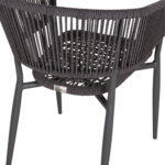Πολυθρονα Αλουμινιου Eulo HM5783.21 Γκρι-Twisted Rattan Γκρι 57x63x77υεκ. - Image 10