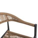Πολυθρονα Αλουμινιου Gret HM5854.02 Ανθρακι Pε Rattan Μπεζ 56x55,5x78υ Εκ. - Image 8
