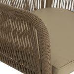 Πολυθρονα Αλουμινιου Lokki HM5855.01 Λευκο Με Σχοινι Wicker Pe Μπεζ 56x66x82υ Εκ. - Image 9