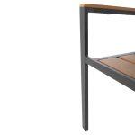 Πολυθρονα Αλουμινιου Saga HM5981.03 Ανθρακι-Polywood Σε Φυσικο 55x55x86υεκ. - Image 9
