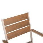 Πολυθρονα Αλουμινιου Saga HM5981.04 Σαμπανι-Polywood Σε Φυσικο 55x55x86υεκ. - Image 7