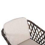 Πολυθρονα Αλουμινιου Bolly HM6080 Καφε-Συνθ.rattan Καφε-Μπεζ Μαξιλαρια 58,5x67x86υεκ - Image 7