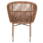 Πολυθρονα Αλουμινιου Orin HM6265.03 Καπουτσινο- P.e.rattan Σε Φυσικο 58x61x75υεκ. - Image 6