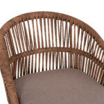 Πολυθρονα Αλουμινιου Orin HM6265.03 Καπουτσινο- P.e.rattan Σε Φυσικο 58x61x75υεκ. - Image 7