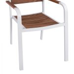 Πολυθρονα Αλουμινιου Saga Λευκη Με Polywood HM5127.01 55x56x85υ Εκ. - Image 8