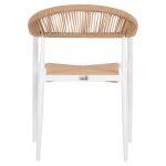 Πολυθρονα Αλουμινιου Gret HM5854.01 Λευκη Pe Rattan Μπεζ 56x55,5x78υεκ. - Image 6