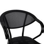 Πολυθρονα Αλουμινιου Clay Bamboo Look Μαυρη Με Textline HM5025.02 59x60x82 Cm - Image 8