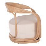Πολυθρονα Duchess Απο Rattan Φυσικο-Εκρου Μαξιλαρι HM9478 81x59x70y Εκ. - Image 4